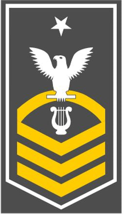 Shop for your White with Gold Stripes Sticker Decal Musician Senior Chief (MUSC) at Arizona Black Mesa.