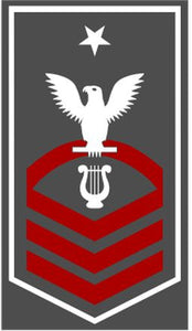 Shop for your White with Red Stripes Sticker Decal Musician Senior Chief (MUSC) at Arizona Black Mesa.