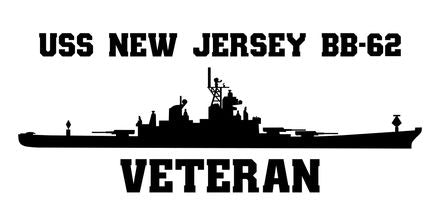 Shop for your Black USS New Jersey BB-62 sticker/decal at Arizona Black Mesa.