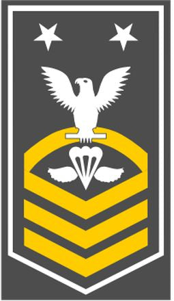 Shop for your White with Gold Stripes Sticker Decal Aircrew Survival Equipmentmen Master Chief (PRMC) at Arizona Black Mesa.