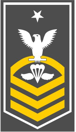 Shop for your White with Gold Stripes Sticker Decal Aircrew Survival Equipmentmen Senior Chief (PRSC) at Arizona Black Mesa.