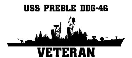 Shop for your Black USS Preble DDG-46 sticker/decal at Arizona Black Mesa.