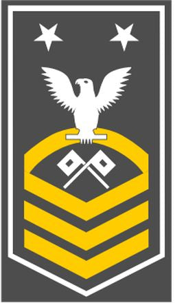 Shop for your White with Gold Stripes Sticker Decal Signalman Master Chief (SMMC) at Arizona Black Mesa.