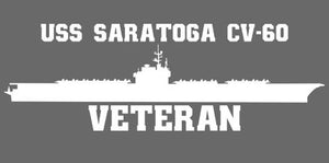Shop for your White USS Saratoga CV-60 sticker/decal at Arizona Black Mesa.