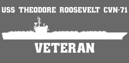 Shop for your White USS Theodore Roosevelt CVN-71 sticker/decal at Arizona Black Mesa.