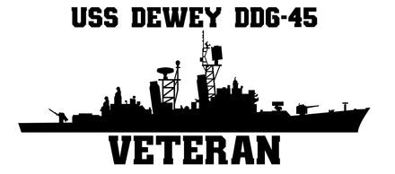 Shop for your Black USS Dewey DDG-45 sticker/decal at Arizona Black Mesa.