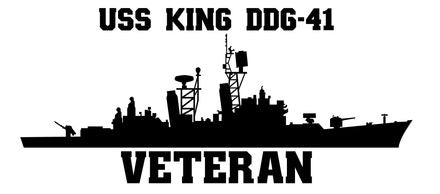 Shop for your Black USS King DDG-41 sticker/decal at Arizona Black Mesa.
