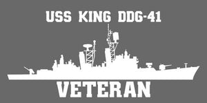 Shop for your White USS King DDG-41 sticker/decal at Arizona Black Mesa.