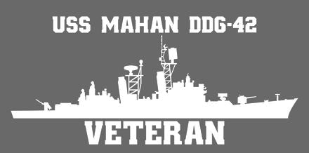 Shop for your White USS Mahan DDG-42 sticker/decal at Arizona Black Mesa.